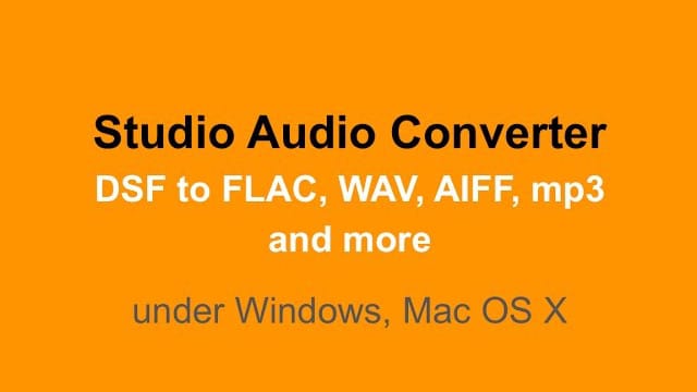 video: Watch and share: How to convert DSF to FLAC [Mac, Windows]