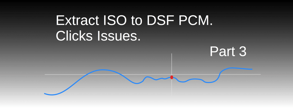 Extract SACD ISO to DSF PCM. Click Issues. Part 3